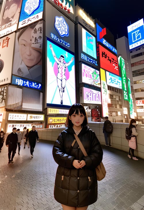 グリコのネオンサイン Glico's neon sign in Dotonbori, Osaka. SDXL by swingwings on Tensor.Art