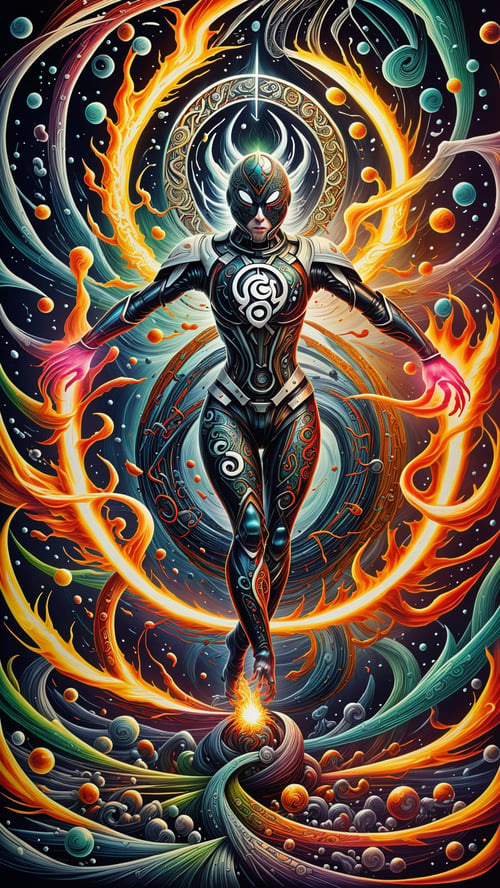Gaelic / Celtic Pattern Style - Colorful Abstract Details by mnemic on Tensor.Art