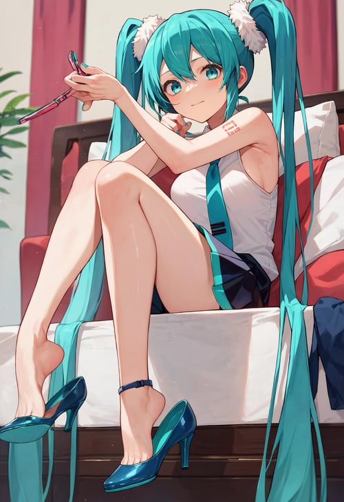 (PonyXL concept) High Heels Shoe Dangle | 悬着的高跟鞋 by Akiseki on Tensor.Art