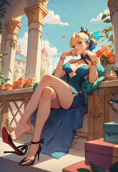 (PonyXL concept) High Heels Shoe Dangle | 悬着的高跟鞋 by Akiseki on Tensor.Art