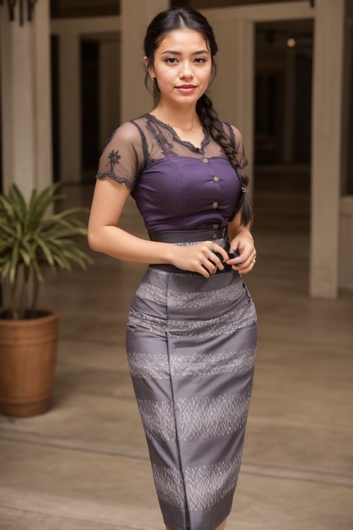 simple myanmar lady dress by user_729889143441832236 on Tensor.Art