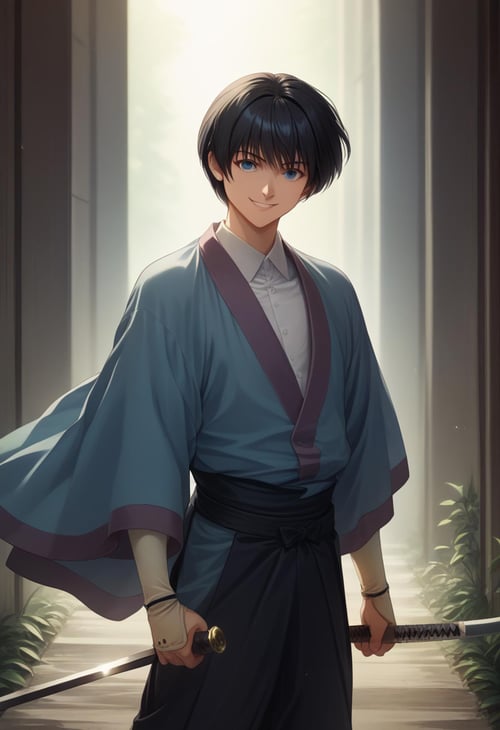 Sojirou Seta (瀬田 宗次郎) - Rurouni Kenshin (るろうに剣心 -明治剣客浪漫譚-) - (Pony) by 25kkai on Tensor.Art