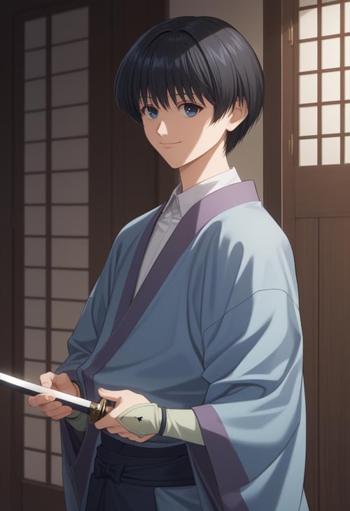 Sojirou Seta (瀬田 宗次郎) - Rurouni Kenshin (るろうに剣心 -明治剣客浪漫譚-) - (Pony) by 25kkai on Tensor.Art