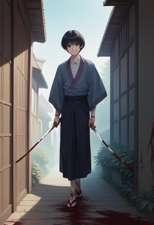 Sojirou Seta (瀬田 宗次郎) - Rurouni Kenshin (るろうに剣心 -明治剣客浪漫譚-) - (Pony) by 25kkai on Tensor.Art