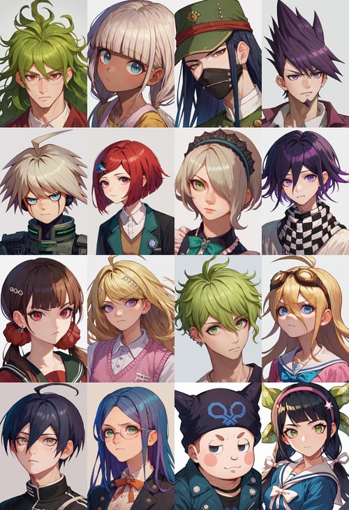 (PonyXL Character) Danganronpa V3 (16 in 1) | 新弹丸论破V3 全角色 | ニューダンガンロンパV3 by Akiseki on Tensor.Art