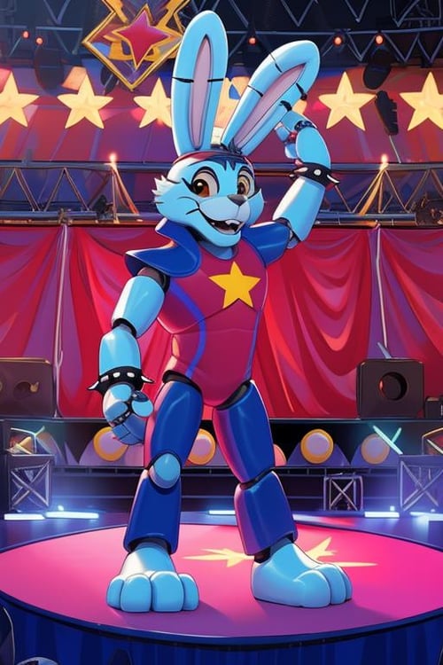 Glamrock Bonnie FNAF / Five Nights at Freddy's Security Breach Ruin DLC by xmattar on Tensor.Art
