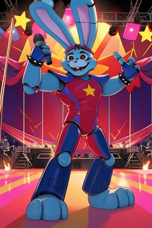 Glamrock Bonnie FNAF / Five Nights at Freddy's Security Breach Ruin DLC by xmattar on Tensor.Art