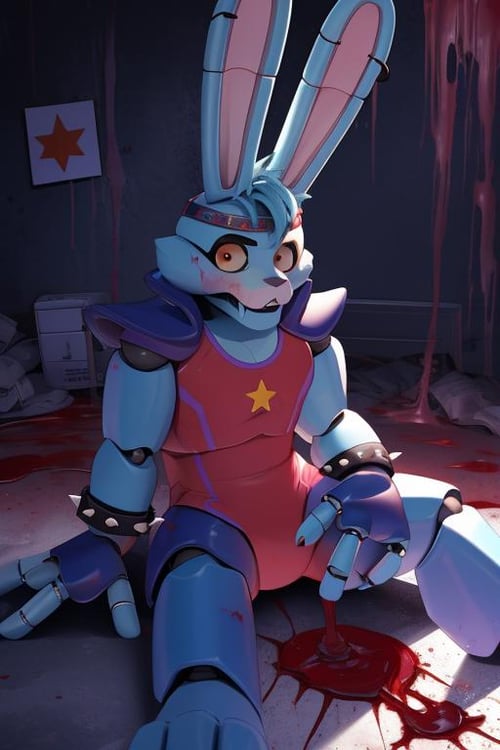 Glamrock Bonnie FNAF / Five Nights at Freddy's Security Breach Ruin DLC by xmattar on Tensor.Art