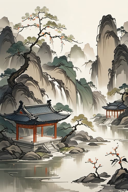 山水国风插画 by 姿衫 on Tensor.Art