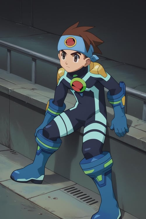 Netto Hikari / Lan Hikari ( 光 熱斗) - MegaMan NT Warrior / Rockman.EXE (ロックマンエグゼ) - (Pony) by 25kkai on Tensor.Art