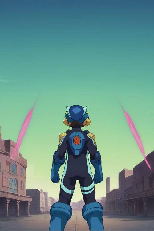 Netto Hikari / Lan Hikari ( 光 熱斗) - MegaMan NT Warrior / Rockman.EXE (ロックマンエグゼ) - (Pony) by 25kkai on Tensor.Art