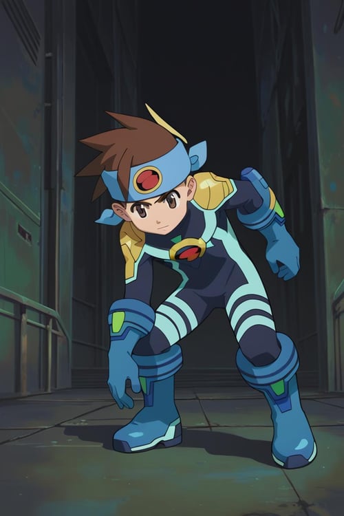 Netto Hikari / Lan Hikari ( 光 熱斗) - MegaMan NT Warrior / Rockman.EXE (ロックマンエグゼ) - (Pony) by 25kkai on Tensor.Art