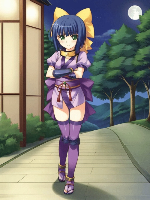 Hazuki - Midara Ni Messatsu! Momoiro Kunoichi Ninpouchou/淫らに滅殺! 桃色くノ一忍法帖♪ by dodinhutsor on Tensor.Art