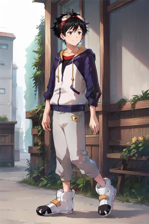 Takuma Momozuka (百束 タクマ) - Digimon Survive (デジモンサヴァイブ) - (Pony) by 25kkai on Tensor.Art