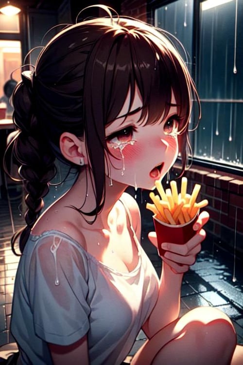 girl hate soggy fries by 鬼畫符 on Tensor.Art