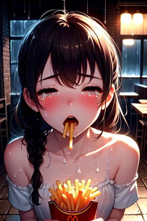 girl hate soggy fries by 鬼畫符 on Tensor.Art