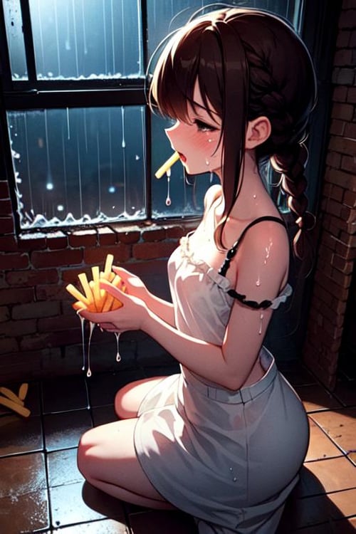 girl hate soggy fries by 鬼畫符 on Tensor.Art