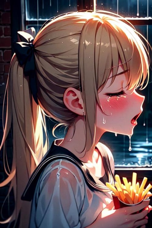 girl hate soggy fries by 鬼畫符 on Tensor.Art