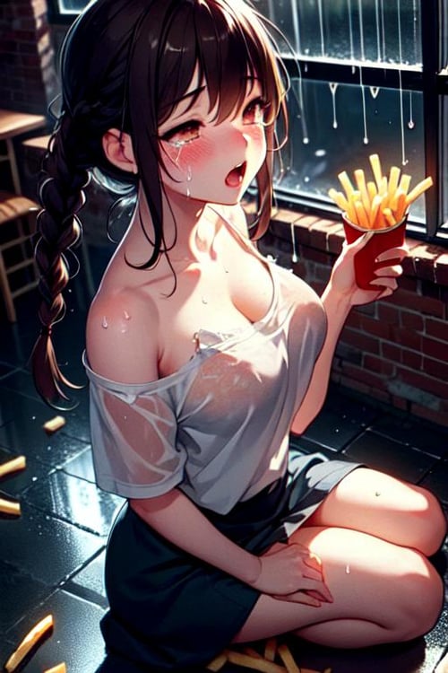girl hate soggy fries by 鬼畫符 on Tensor.Art