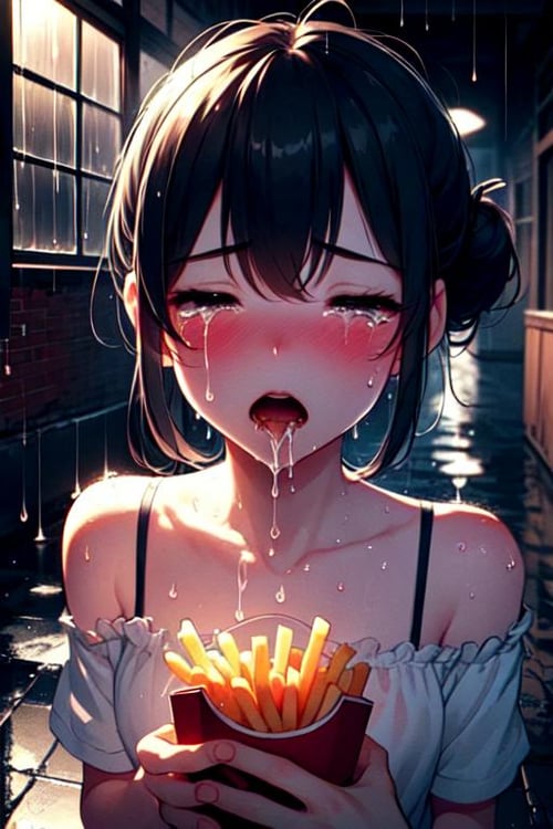 girl hate soggy fries by 鬼畫符 on Tensor.Art