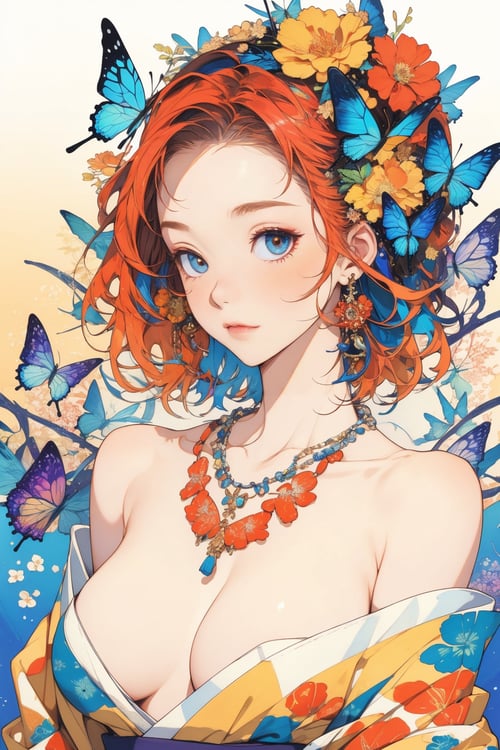 COLORFUL KIMONO GIRL by APOLLONYN on Tensor.Art