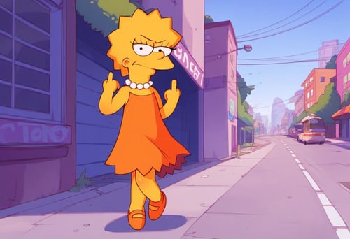 Lisa Simpsons for PonyXL by FatsIncognito on Tensor.Art