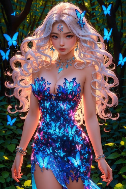 GLOWING HAIR GIRL by APOLLOYIN on Tensor.Art