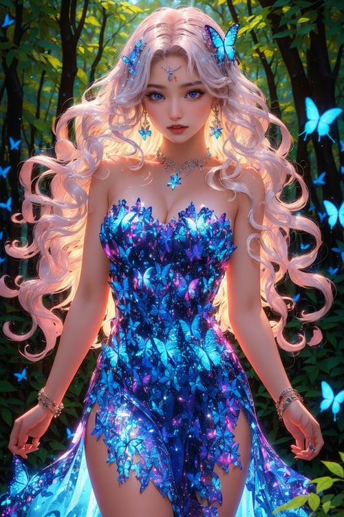 GLOWING HAIR GIRL by APOLLOYIN on Tensor.Art