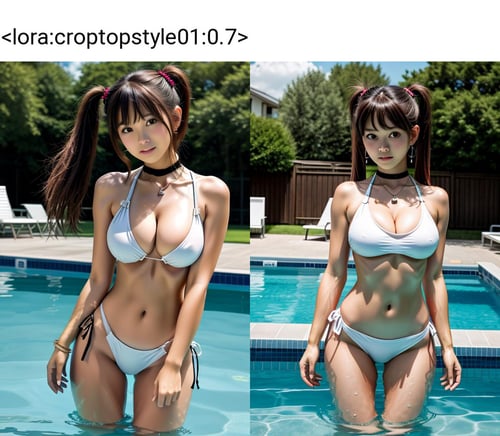 clothing - crop top style 01 (chest chain) by 鬼畫符 on Tensor.Art