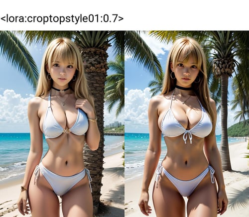 clothing - crop top style 01 (chest chain) by 鬼畫符 on Tensor.Art