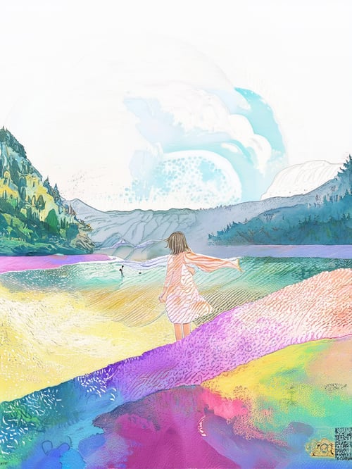 彩色油彩Gota 909788199 by Gota on Tensor.Art