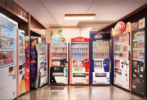 自動販売機1 Vending Machines in Japan PONY by swingwings on Tensor.Art