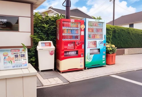 自動販売機1 Vending Machines in Japan PONY by swingwings on Tensor.Art