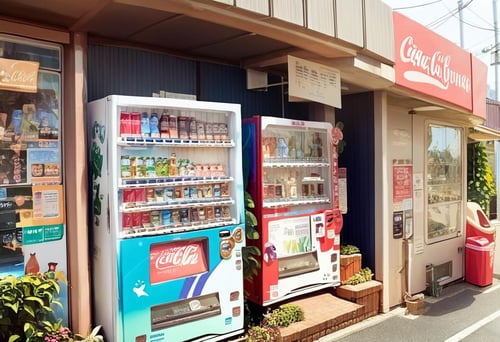 自動販売機1 Vending Machines in Japan PONY by swingwings on Tensor.Art