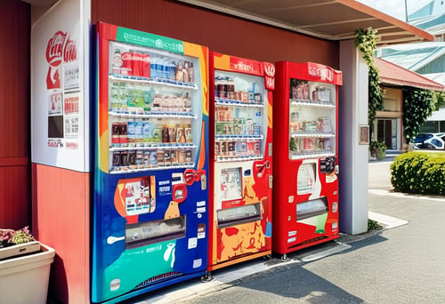 自動販売機1 Vending Machines in Japan PONY by swingwings on Tensor.Art
