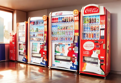 自動販売機1 Vending Machines in Japan PONY by swingwings on Tensor.Art