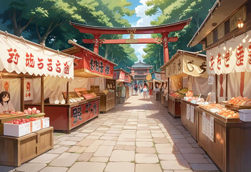 お祭りの屋台 / omatsuri PONY by swingwings on Tensor.Art