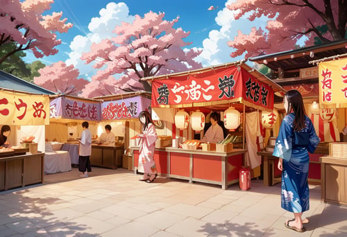 お祭りの屋台 / omatsuri PONY by swingwings on Tensor.Art