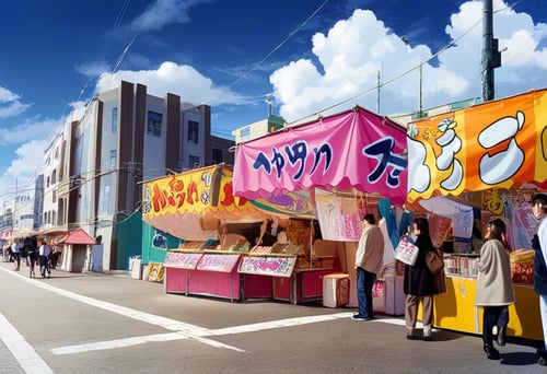お祭りの屋台 / omatsuri PONY by swingwings on Tensor.Art