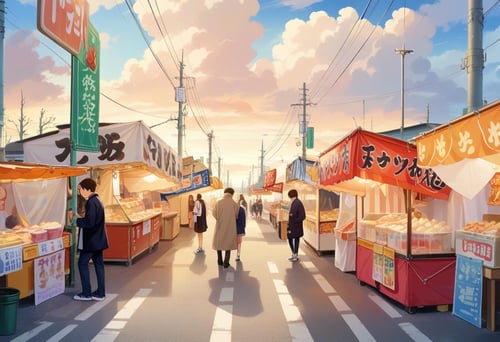 お祭りの屋台 / omatsuri PONY by swingwings on Tensor.Art