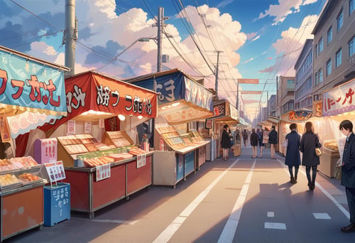 お祭りの屋台 / omatsuri PONY by swingwings on Tensor.Art