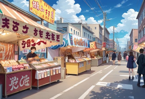 お祭りの屋台 / omatsuri PONY by swingwings on Tensor.Art