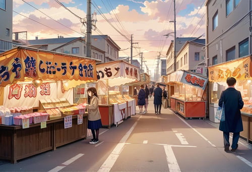 お祭りの屋台 / omatsuri PONY by swingwings on Tensor.Art