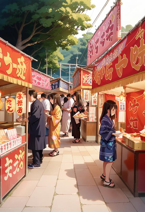 お祭りの屋台 / omatsuri PONY by swingwings on Tensor.Art