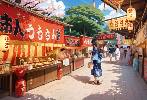 お祭りの屋台 / omatsuri PONY by swingwings on Tensor.Art