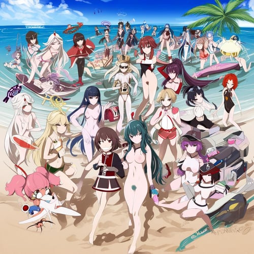 Beach Party by MassBrainImpact on Tensor.Art