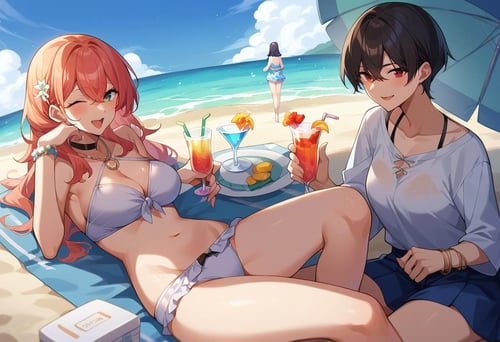 Beach Party by MassBrainImpact on Tensor.Art