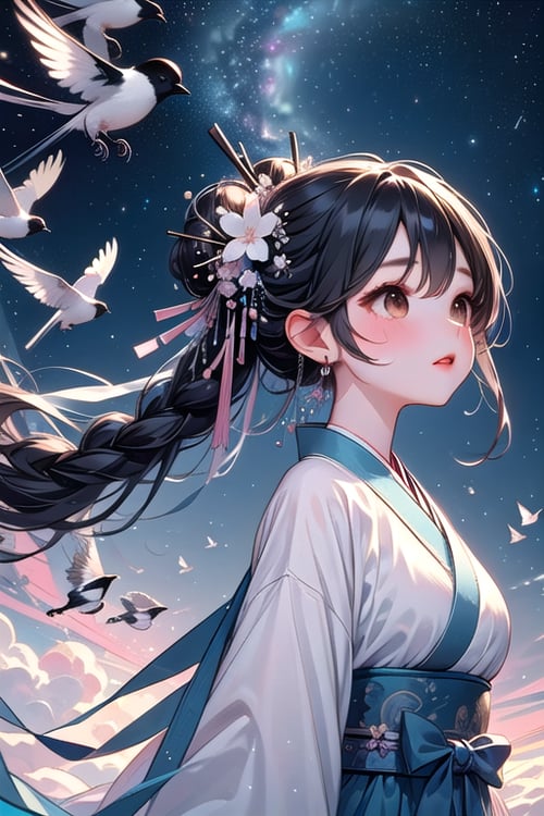 girl like magpie bridge by 鬼畫符 on Tensor.Art