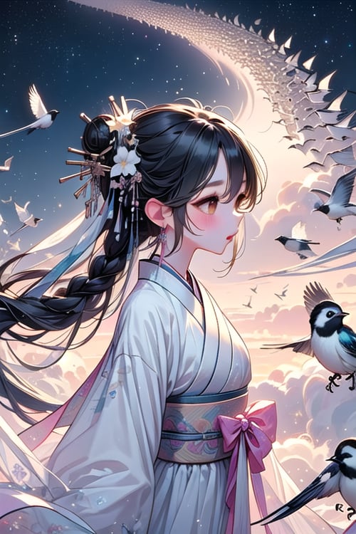 girl like magpie bridge by 鬼畫符 on Tensor.Art