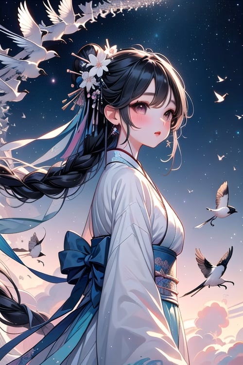 girl like magpie bridge by 鬼畫符 on Tensor.Art